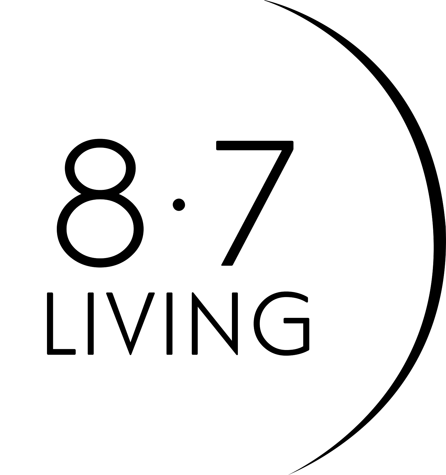 8.7 LIVING logo