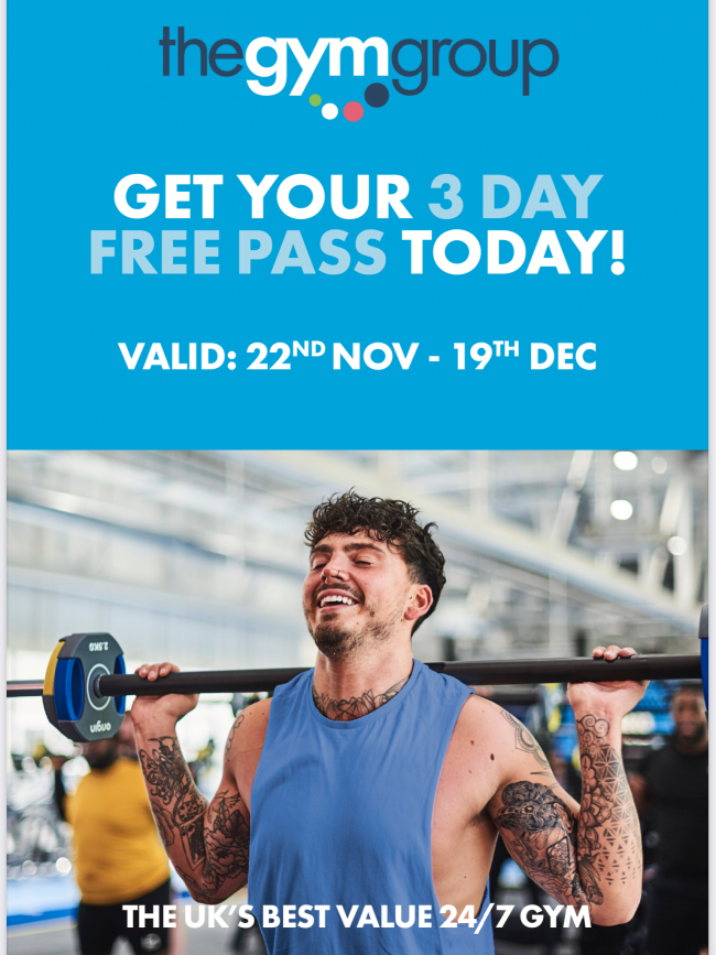 FREE 3 day pass - The Gym
